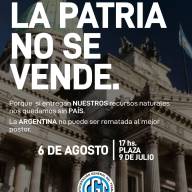 El pueblo salteño  se manifestó en defensa de la soberanía del país y dijo un NO  fuerte y claro a la Ley de Extranjerización de Tierras.